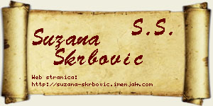 Suzana Škrbović vizit kartica